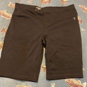Black Danskin Biker Shorts, Size M (8-10)